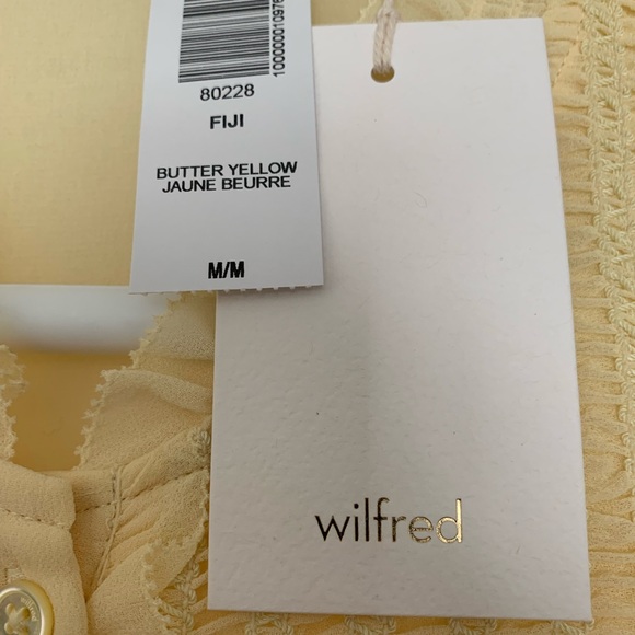 Aritzia Wilfred Fiji Blouse Soft Yellow (M) - Picture 4 of 6